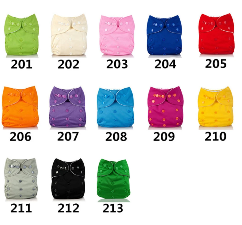 Eco Friendly Washable Leakguards Newborn Baby Cloth Diapers Cover Nappy
