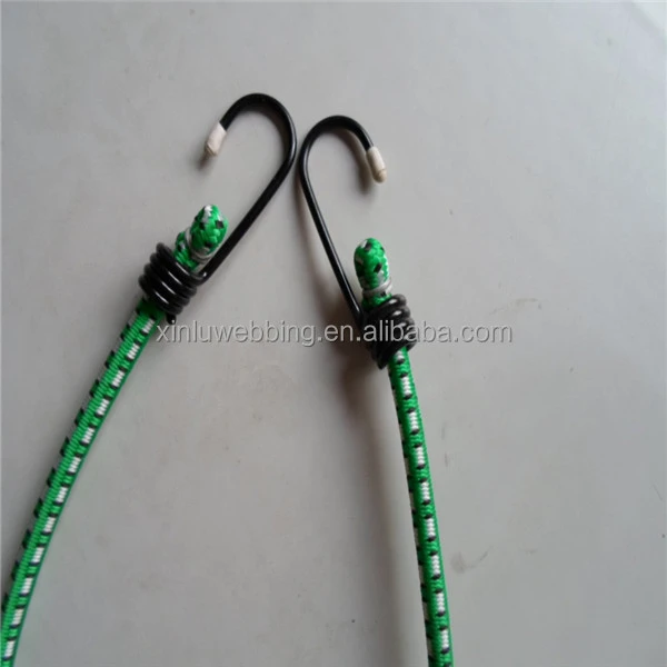 Elastic rope with hook for packaging