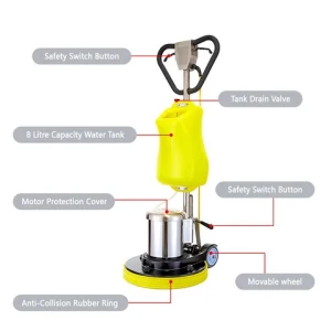 Electric 17 Inches Marble Tile Floor Polishing Concrete Machine Polished Sintered Stone Grinder