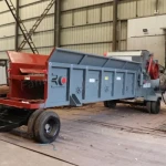 Electric Wood Chipper Shredder Waste Building Formwork Crusher with Feeding Belt Conveyor