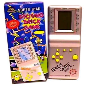 electronic handheld brick game player
