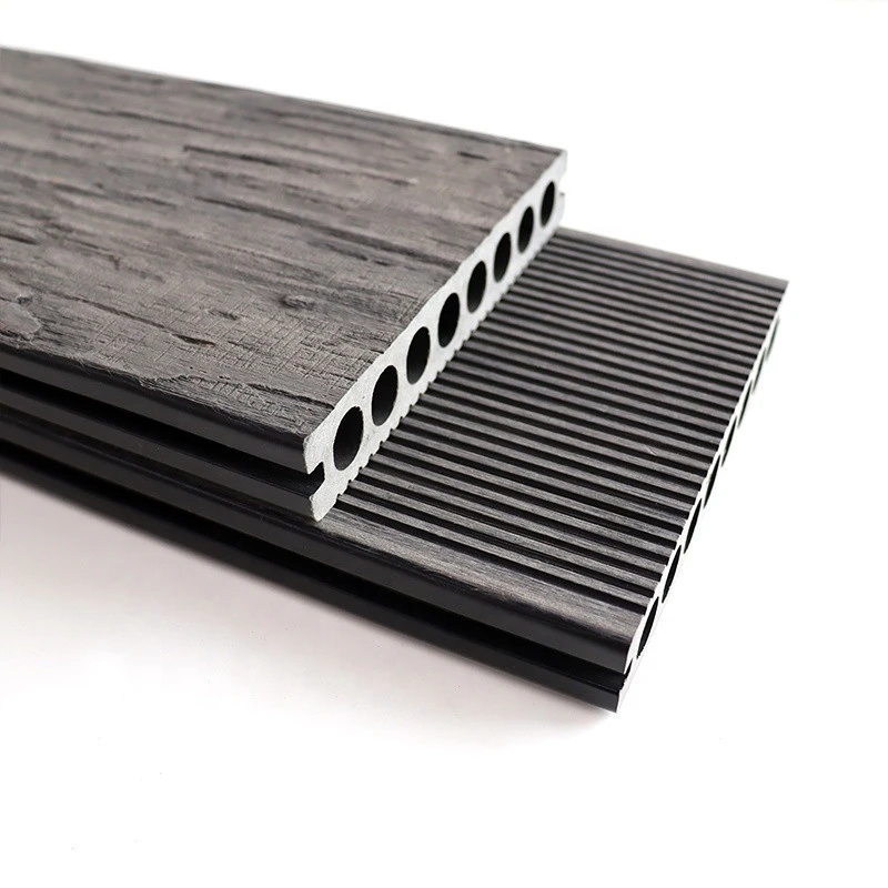 Elegant 3D embossing wood texture WPC wood plastic composite deck outdoor
