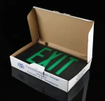 Emergency Exit Sign Light Fire LED Rechargeable Wall Mounted 294