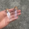 Empty Glass Bottles with Corks Lucency Vials Jars Containers for Food Liquid Gifts Storage 15ml 20ml 25ml Glass Bottle