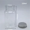 Empty plastic pill transparent container medicine drug vitamin capsule supplements plastic PET bottle 500ml 300ml 250ml 10oz