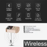 Eonline Car Kit Handsfree Wireless  FM Transmitter LCD MP3 Player USB Charger 5V 2.1A Car Accessories Handsfree