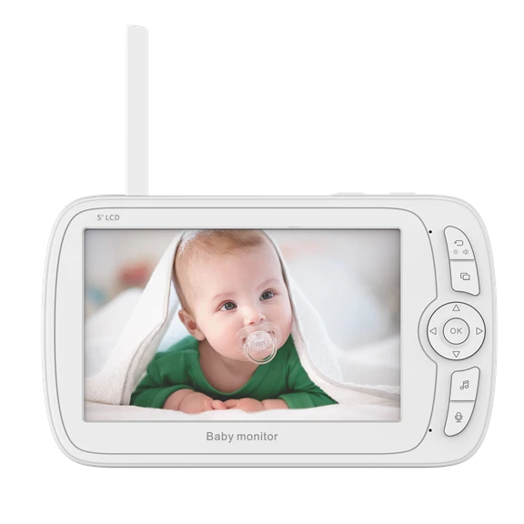 Factory 2020 Latest 5 inch 1080P 2.0Mp Baby Monitor New Style Baby Sleep Monitor Camera With Activation Built-in Lullabies