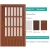 Import Factory direct Living Room Divider Glass PVC Accordion Doors Fast Delivery from China