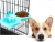 Factory direct pet supplies Pet Bowl Suspension Plastic Dog Water Food Feeder Double Hanging Pet Bowl