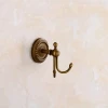 Factory Hot Design Hotel Wall Clothes Hook Elegant Home Bathroom Robe Hook High Quality Double Robe Hook