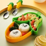 Factory Price Corn Silicone Dinner Plate Kids Dining Tableware Serving Trays