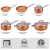 Import Factory wholesale cooking pots 10pcs stainless steel stock pot kitchen accessories cookware sets with lid pan set cookware from China