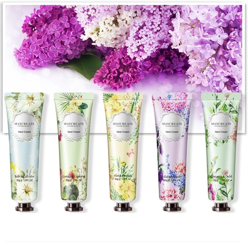 factory wholesale Flower fragrance 30g cosmetic hand cream moisturizing