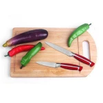 Fancy kitchen accessories hollow handle cleaver knife/chef knife/bread knife with scissors kitchen knife set