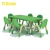 Import fancy plastic design plastic kid furniture table chair for children from China