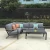 Import Fashion and modern best price black cushions rattan outdoor furniture garden set from China