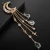 Import Fashion Elegant Women Lady Moon Rhinestone Crystal Tassel Long Chain Beads Dangle Hairpin Hair Clip Hair Jewelry from China