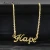 Import Fashion Jewelry gifts Custom Letter Hope Shaped Stainless Steel Pendant Necklace from China