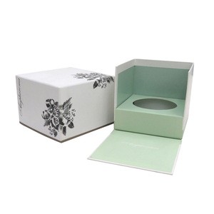 Fashion Made in China square glass jar candle holder boxes