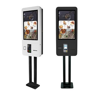 Fast Food Restaurant mobile Prepaid cashless smart Touch screen Self Service Ordering Payment Kiosk/check in kiosk for sale