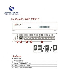 FG-61E Fortinet FortiGate-61E  Firewall with 128GB SSD on Board Storage