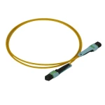 Fiber Optic Equipment 12 Fibers Single Mode Cable 9/125 MPO to MPO Push Pull Tab Female Male Fiber Optic Patch Cord