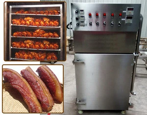 fish smoking oven/ bacon smoked furnace/ meat sausage baking machine