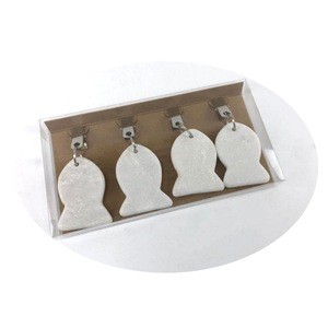 Fish Stone Tablecloth  holder  White Marble Tablecloth Clip Decorative Stone Table Cloth Clips