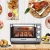Import Fits 6-slice bread 12-inch pizza countertop toaster oven with convection toast bake broil function from China