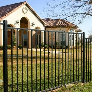 Flat Top Welded Ornamental Steel Fence Panels