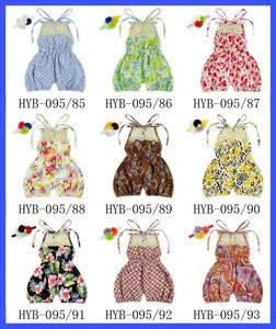 Floral Print Baby Girl Summer Dress Modern Fashion Girls Dresses Handmade Baby Cotton Dress Wholesale