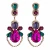 Import Flower rhinestone earring 2021 dangle drop earrings crystal earings beautiful stones statement Luxury sparkly jewelry from China