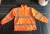 Fluorescent safety clothing 100% polyester custom reflective hoodie pullover fleece hoodies
