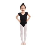 flutter sleeve leotard lavender cotton gymnastic  girl ballet training kids leotard