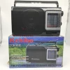FM/TV/AM/SW1-7  portable 10 band analogue  radio Hot selling sensitivity world receiver  with handle built-in speaker