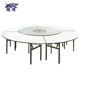Folding pvc hotel wedding used round banquet table