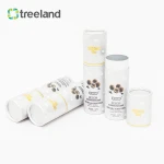 Food Grade Chocolate Paper Tube Packaging Customized Telescoping Paper Tube with Rolled Edge Bio-friendly Cylinder Canister