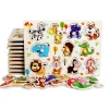 FQ brand eco-friendly cartoon block jigsaw puzzle custom educational magnetic wooden puzzles