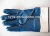 Free sample Heavy duty work blue nitrile safety gloves