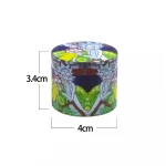 Free Sample Lanchuang 40mm Zinc Alloy 4 Parts Mix Design Wholesale Custom Logo Smoking Herb Grinder Weed Grinder Tobacco Grinder