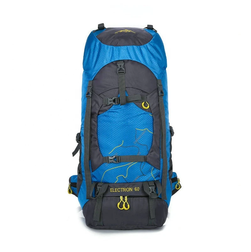 Free sample	60L	travel	water-repellent	camping	nylon cheapest female shoulder bag	hiking backpacks
