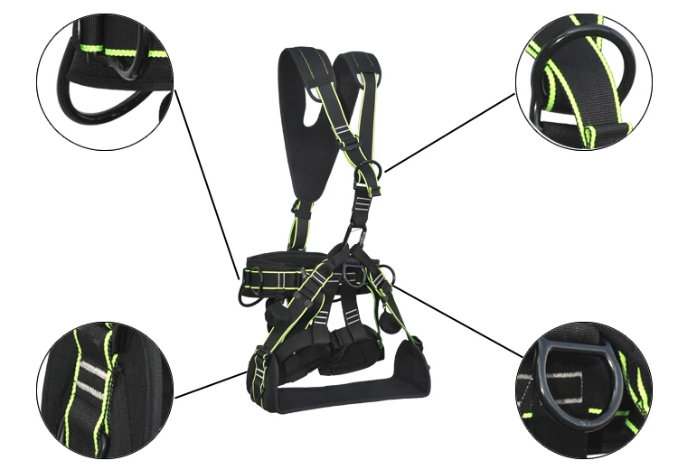Full Body Harness Safety Belt With Seat