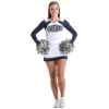 Full Sleeve Cheerleader Uniform / Plus size Cheer leading Uniforms