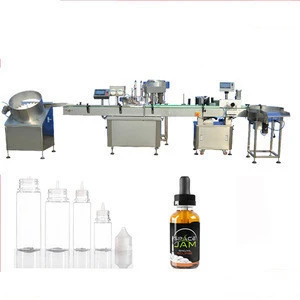 Fully automatic ear dropper machine, nail color glass bottle filling add brush and cap 30 ml