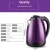 Fuwang New Design 1.8 L Double Wall Two Layer Plastic Purple Instant Electric Kettle