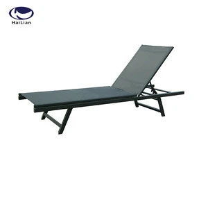 Garden folding aluminum outdoor lounge chair lightweight portable sun lounger with wheels