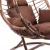Import Garden Furniture Rattan Patio Swings Hanging Egg Chair with Single Seat from China