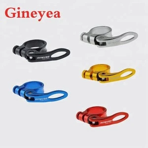 GINEYEA 28.6mm/30.2mm/31.5/34.9mm Quick Release MTB Bike Seat Post Clamp Anti-Skid Fixed Aluminum Alloy Bicycle Seat Clamp