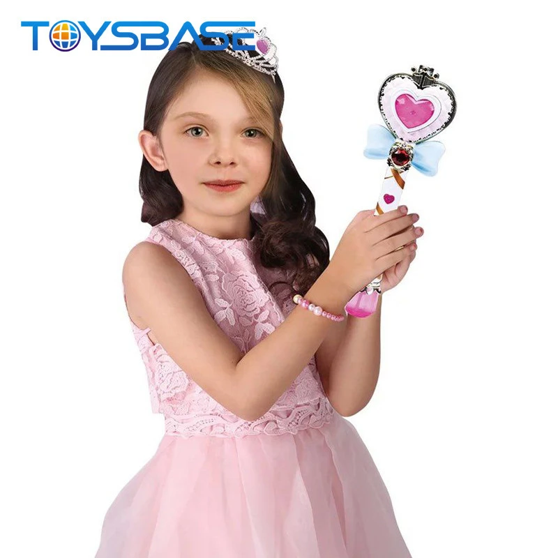 Girls Plastic Fully Automatic Music And Light Up Bubble Stick
