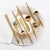 Import gold buyers worldwide Tableware garnish products 18/10 flatware set gold plated stainless steel cutlery from China